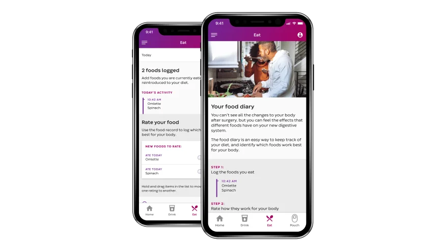 My Ostomy Journey Uygulamasının bir kontrol paneli.